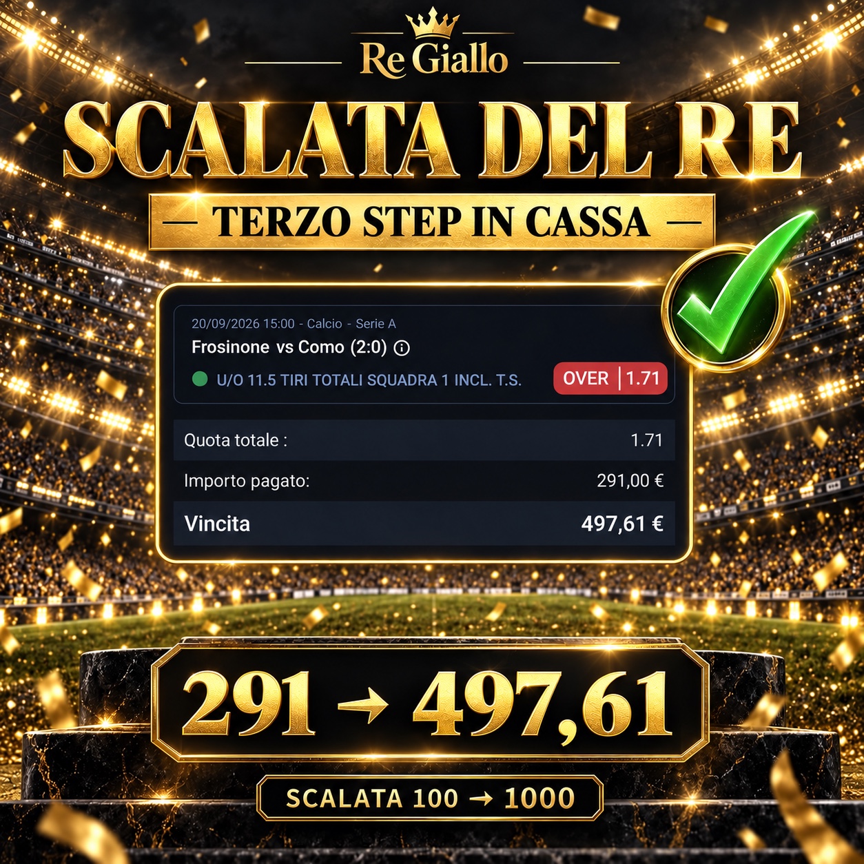 Scalata del Re, step 3 documentato